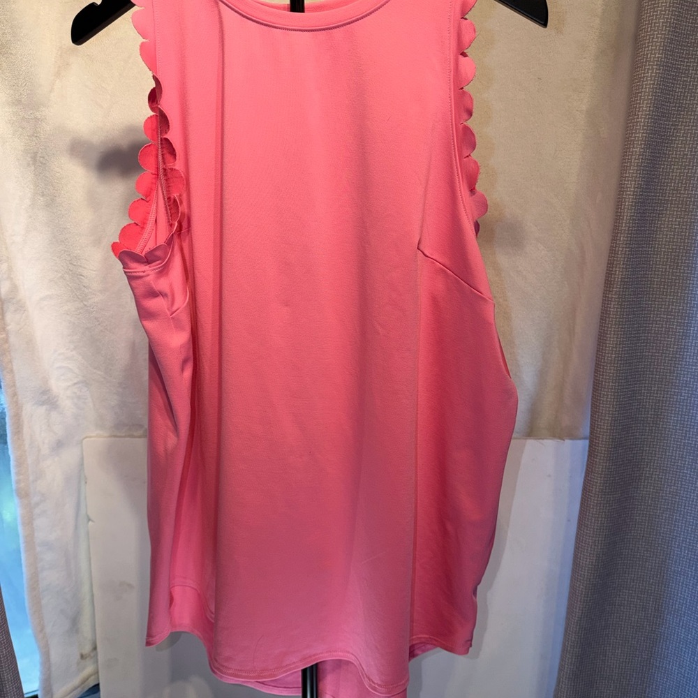 crown & ivy Pink Scallop-Edge Skort and Top Matching Set - Picture 4 of 7